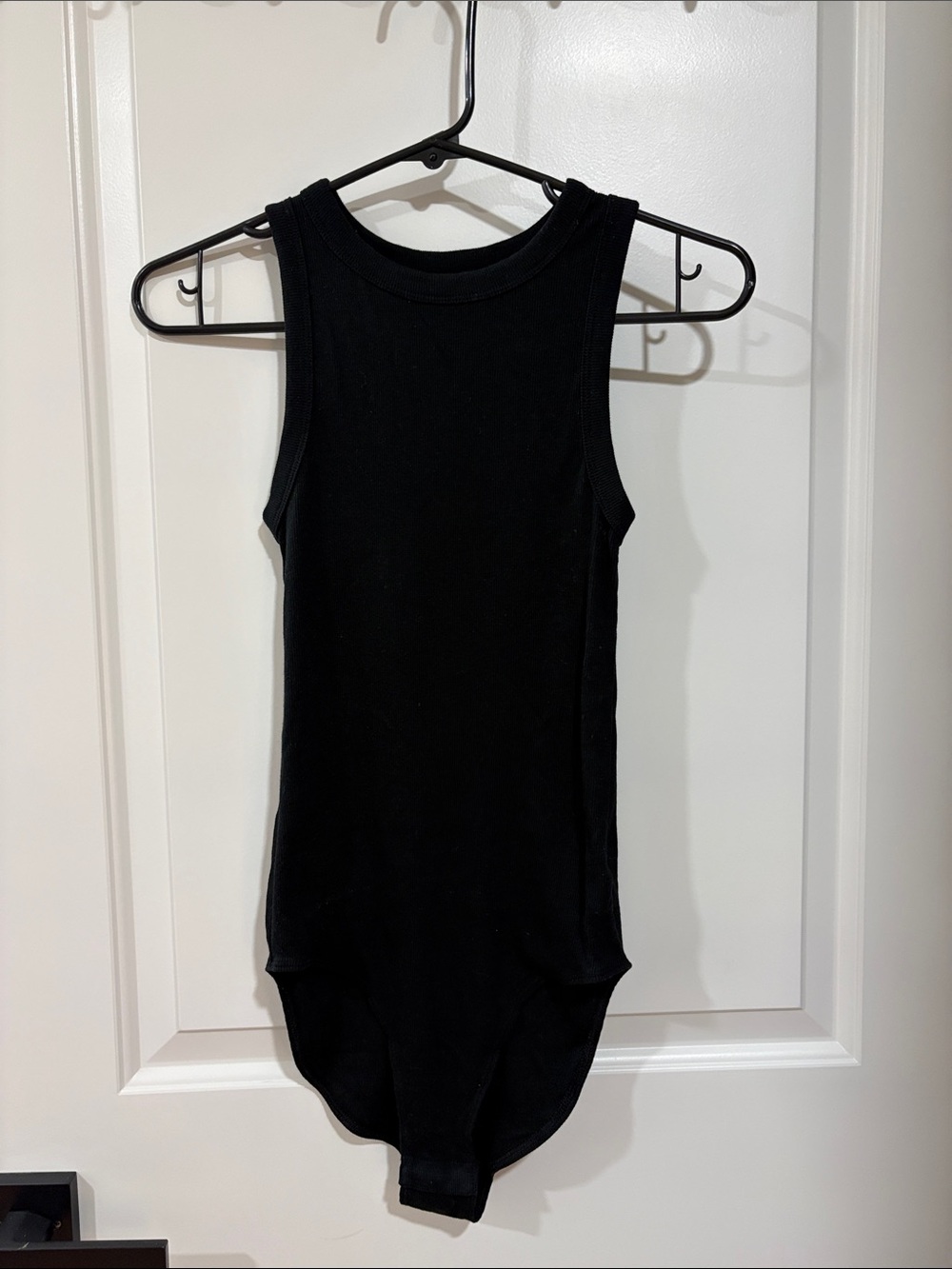 a new day Black Ribbed Sleeveless Bodysuit